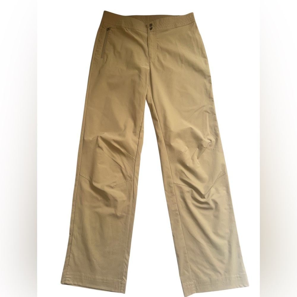 Columbia Women's Straight Leg Pants in Khaki Tan, 10 Long
